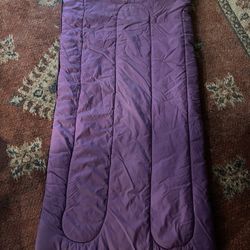 LL BEAN Purple Sleeping Bag 