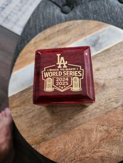 LA Dodgers Back to Back World Series 2024 2025 Ring Box
