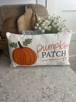 Reversible fall throw pillow $5
