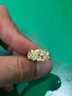 Gold nugget ring