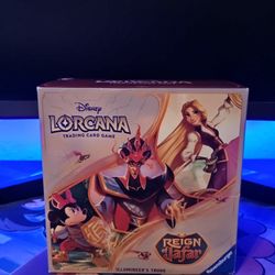 Sealed Lorcana Reign Of Jafar Illumineer's Trove, And Sleeved Boosters From Other Sets