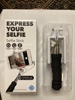Selfie stick/extends up to 16 inches, universal design, no battery needed 