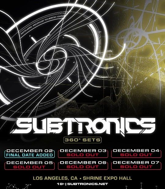 Subtronics At The Shrine Thursday 12/4