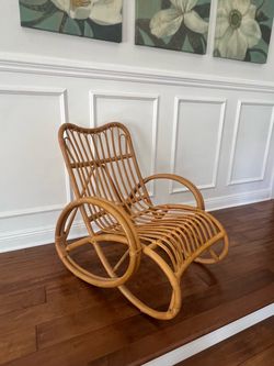 Rattan Bamboo Rocking Chair