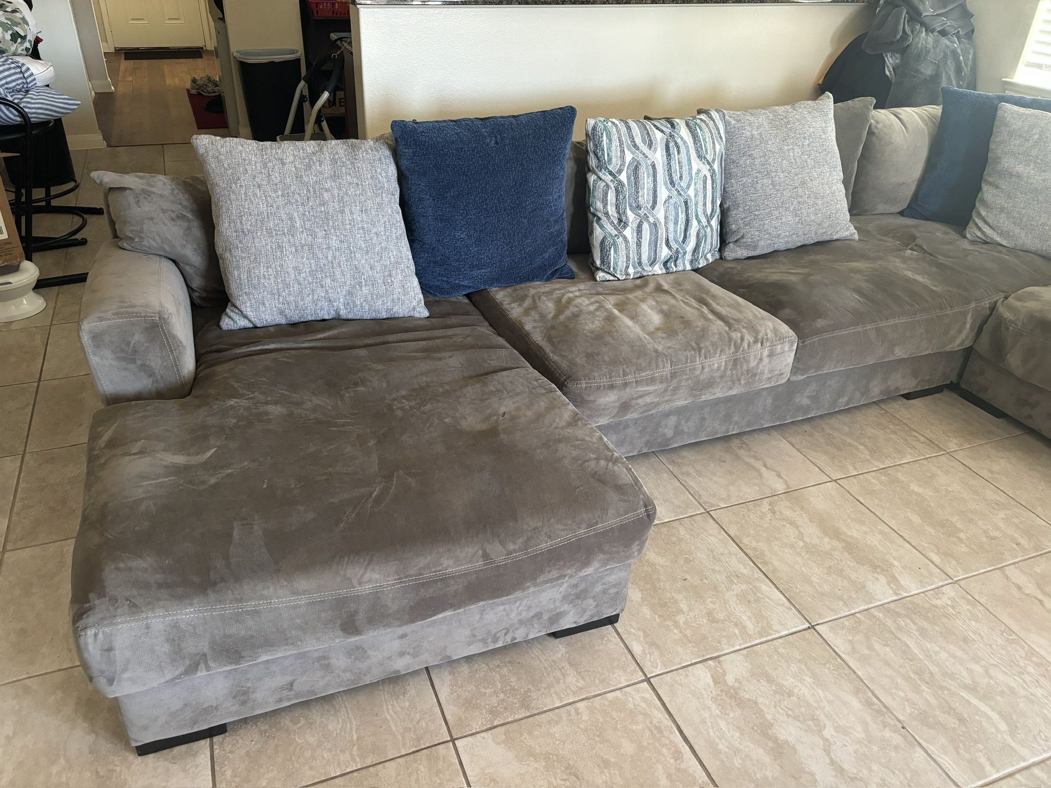 Large Grey Furniture Sectional