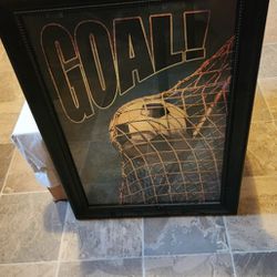 Soccer Goal Picture 21 In By 15 Pier 1 Metal And Glass New Never Hung Up Excellent Condition
