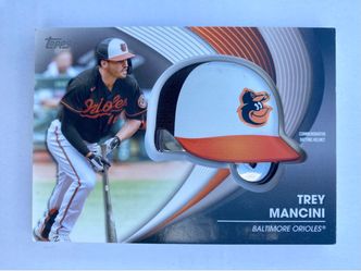 Trey Mancini 2022 Topps Baseball Series 2 #BH-TM COMMERATIVE BATTING HELMET CARD! ORIOLES