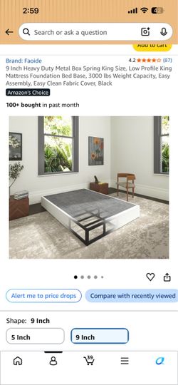 King size box spring