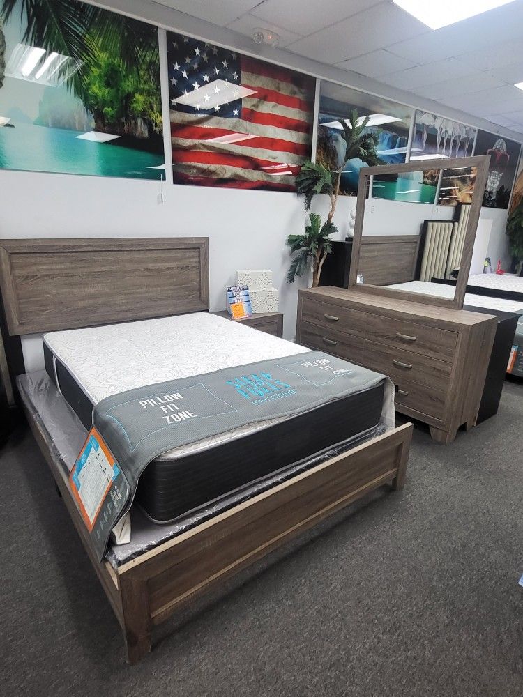 🤩6PC SET Available Now!!!With Mattress & Box Spring $999