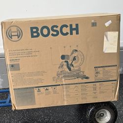 Bosch 12" Dual Bevel Glide Miter Saw plus rolling stand