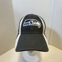 SEATTLE SEAHAWKS Fitted Hat Cap REEBOK FLEXFIT OSFA NFL EQUIPMENT FOOTBALL