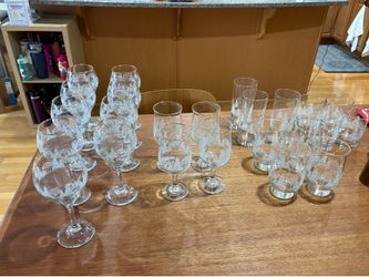 Set of 23 Winter Glasses