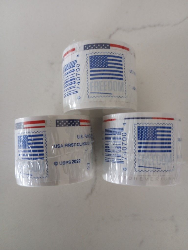 3 Sealed Rolls of Forever Stamps, $234 Retail, Save 55%