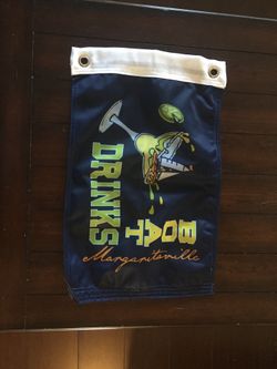 Boat flag Jimmy Buffett Margaritaville two sided flag