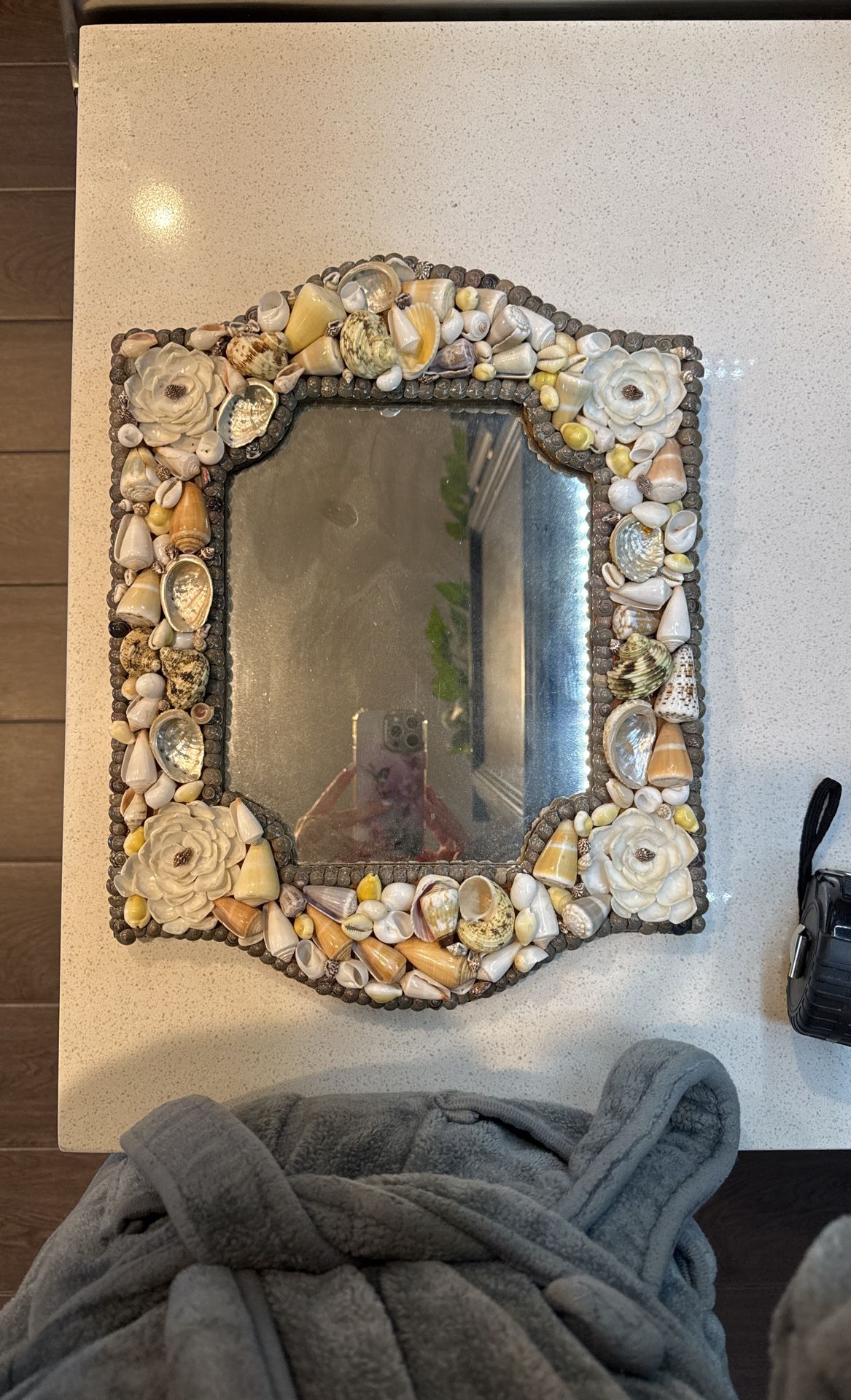 Gorgeous Real Shell Framed Mirror Made In Philippines