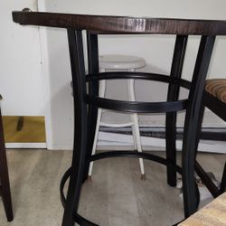 High Bar Table And Three Chairs