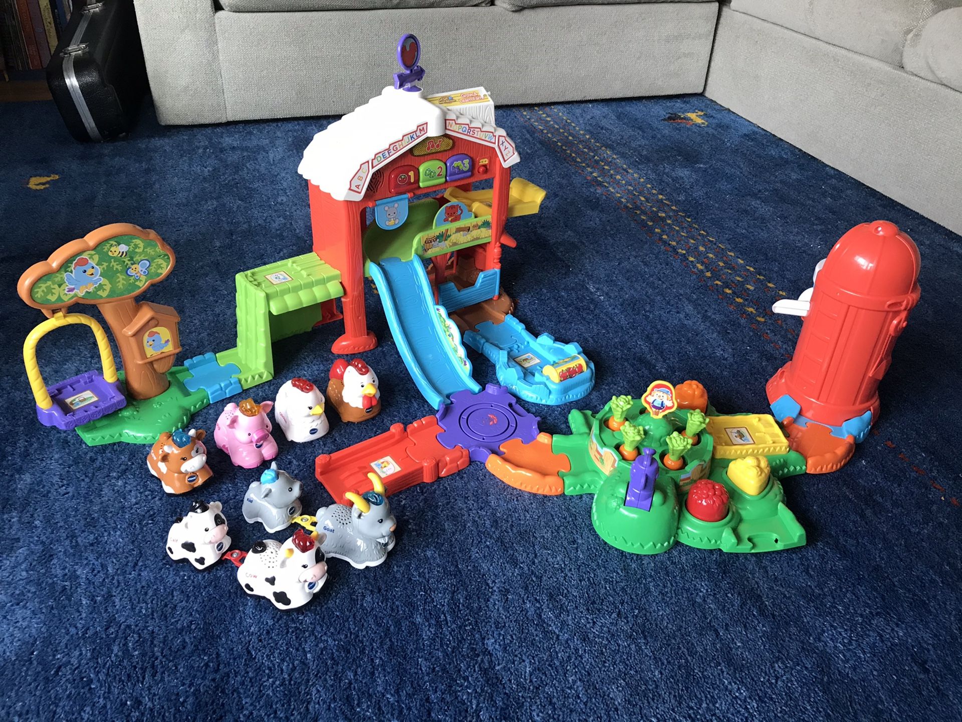 VTech VTech Go! Go! Smart Animals Grow and Learn Farm Playset plus two ...