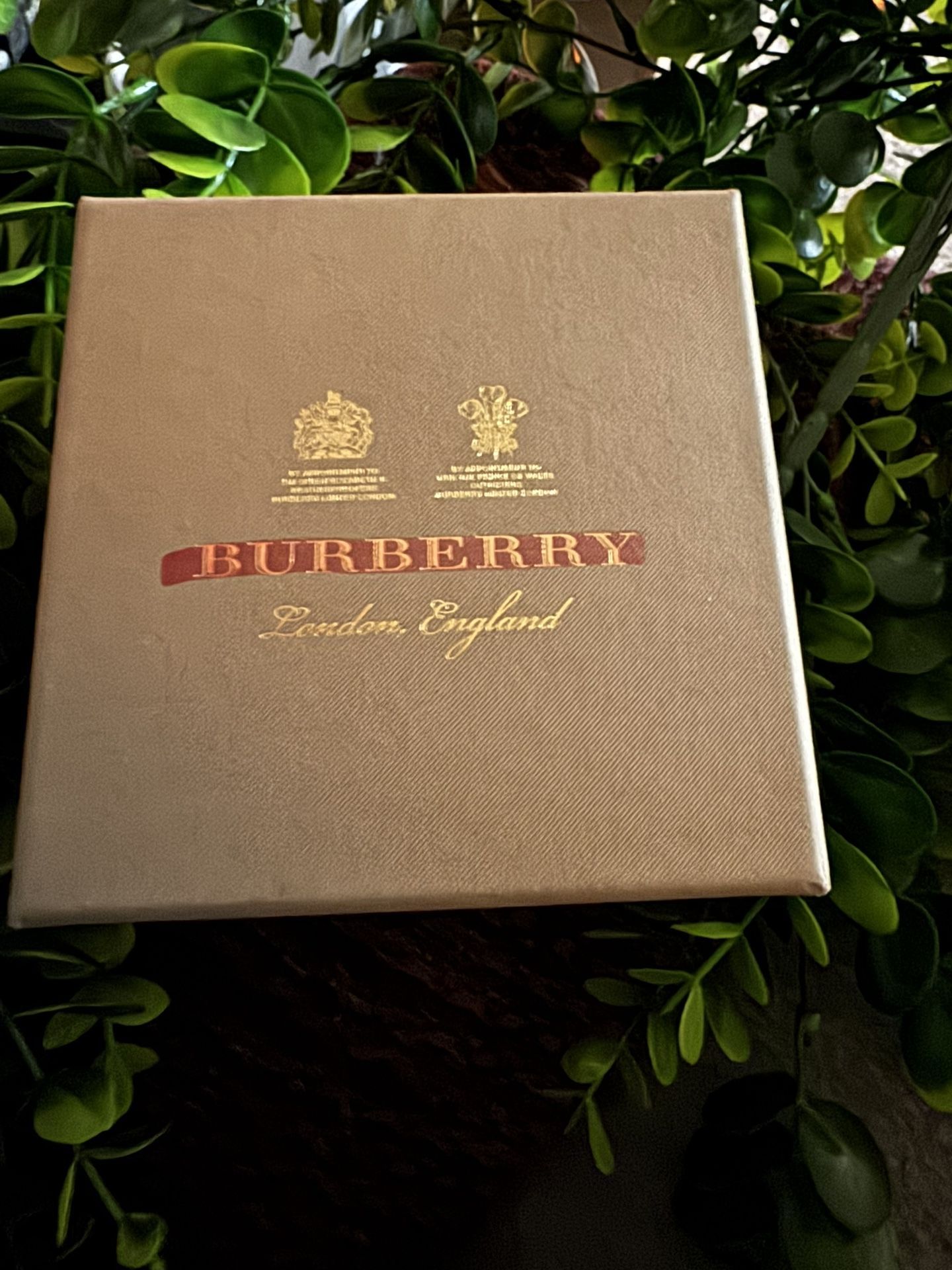 BURBERRY "L" LETTER MARBLE SPHERE PALLADIO/NACRE WITH TAGS