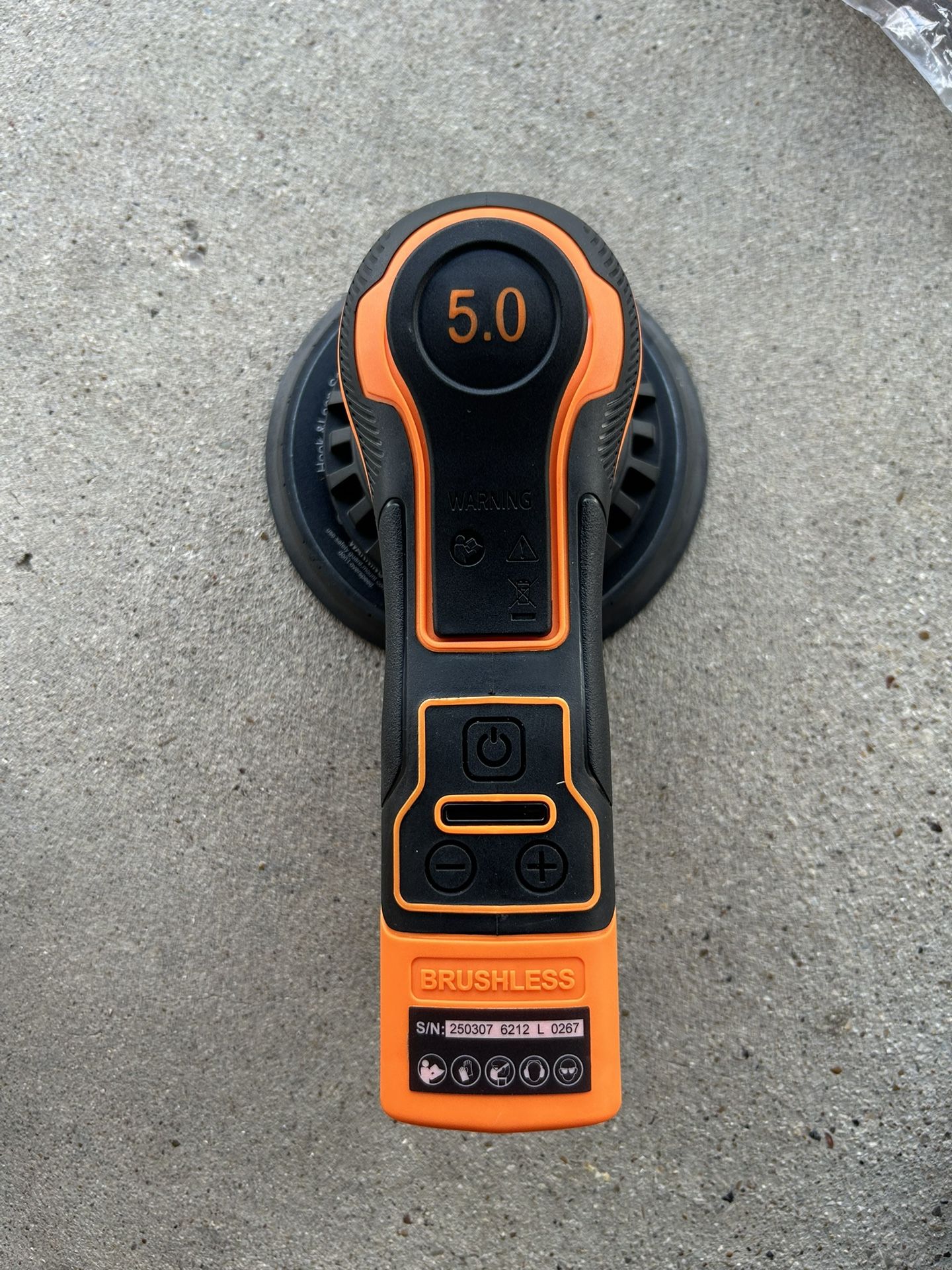 Random Orbital Sander 6In., 350W Brushless Orbital Sander