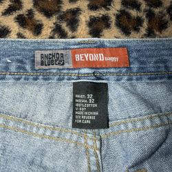 Y2K Baggy Anchor Blue Jeans