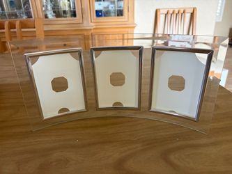 Nice Free-Standing Acrylic Triple Photo Frame