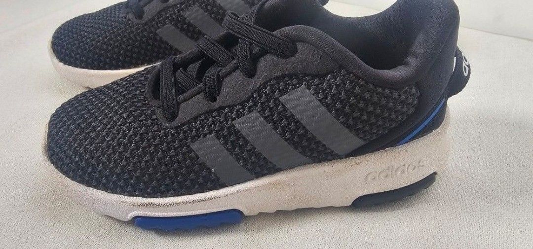 Adidas Promotion FY0 110 Black Lace Up Running Sneaker Shoes Unisex Boys 8
