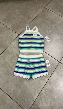 Old Navy Toddler Girl’s Crochet Blouse / Top and Shorts, Size 18-24 Months