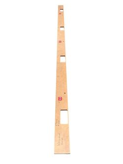 Wall-Rich Door Hinge Template Jamb Reinforcement Fits 8’ Doors, 4” Hinges