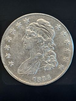 Title: 1836 Capped Bust Half Dollar – Early U.S. Silver – Choice VF/XF