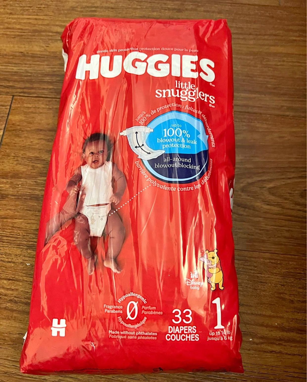 New HUGGIES Diapers Size 1 Count 33