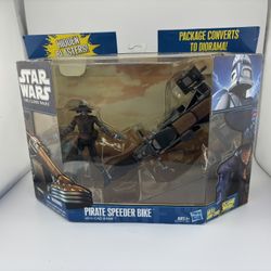 Star Wars The Clone Wars Cad Bane W/ Pirate Speeder Bike Hasbro 2010 