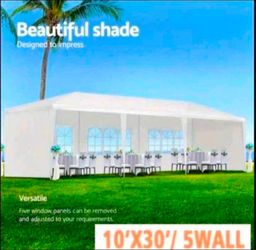 10x30 Event Canopy Tent  Removable Sidewalls, Weddings, Graduations, Partie