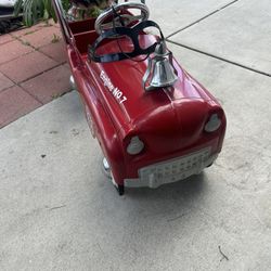 Fire Truck Pedal Car $175 Clean Conditions 