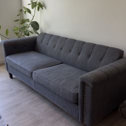 78.75'' Upholstered Sofa - Charcoal