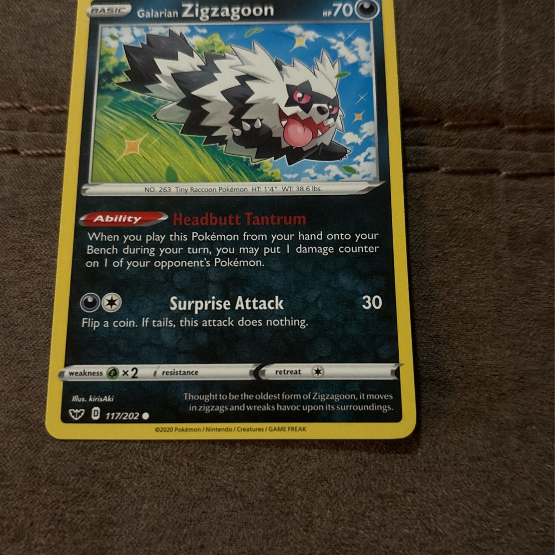 Zigzagoon 70 Hp 117/202