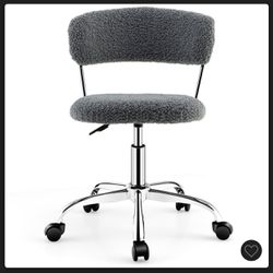 Target Sherpa Swivel Desk/Vanity Chair Gray