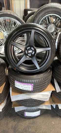 18” XXR WHEELS SATIN BLACK 5x100 + 225-40-18 NEXEN TIRES NEW  (4) WRX SUBARU-WE FINANCE
