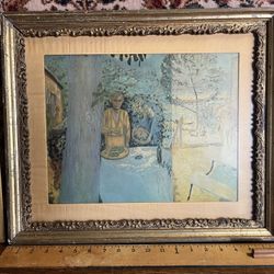 Vintage Print “Terrace At Vernon” By Pierre Bonnard