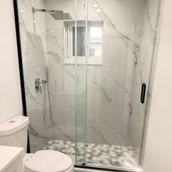 PREMIUM QUALITY FRAMELESS SHOWER DOOR (60" W x 84" H) -- DO-IT-YOURSELF PACKAGE = $450 -OR- COMPLETE PROFESSIONAL PACKAGE = $950