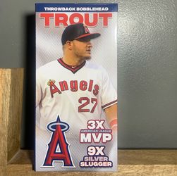 Mike Trout Los Angeles Angels Throwback SGA Bobblehead