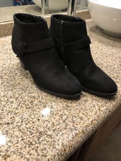 Black booties Size 8
