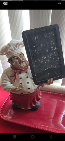 Fat Chef w/chalk board
