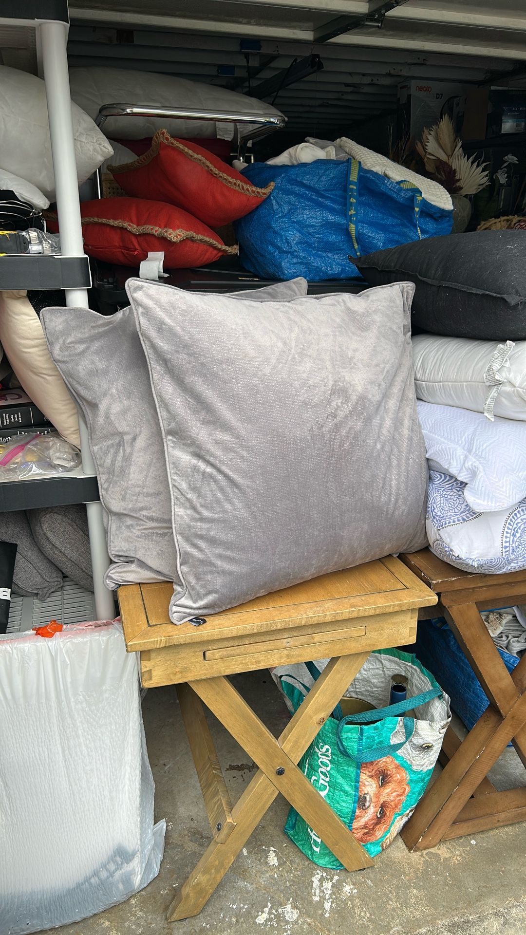 Pair Of Giant Down Filled Pillows