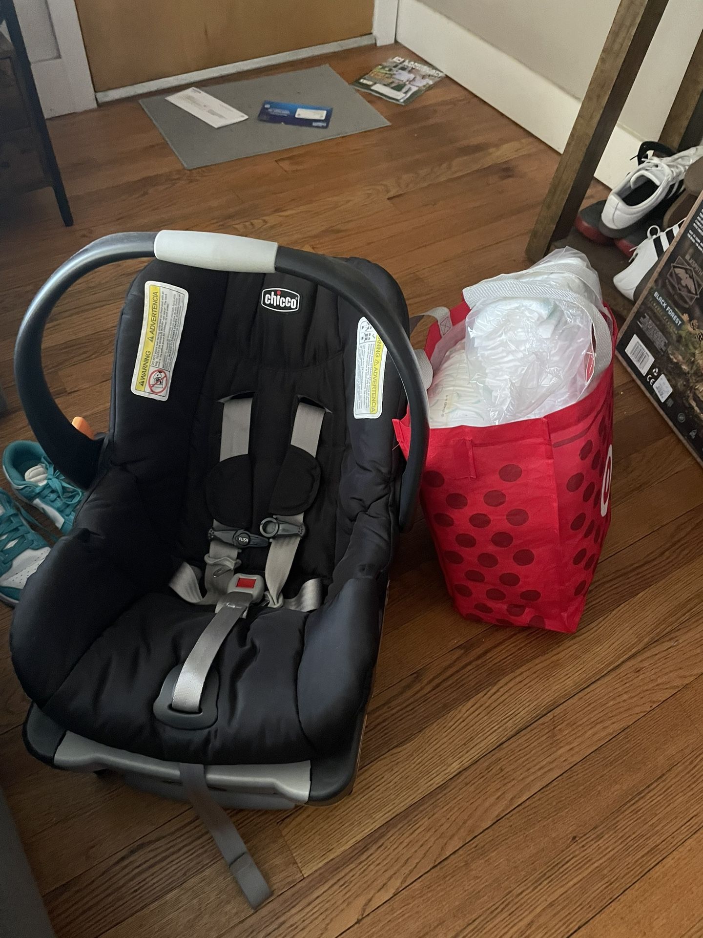 Diapers And NB Car seat