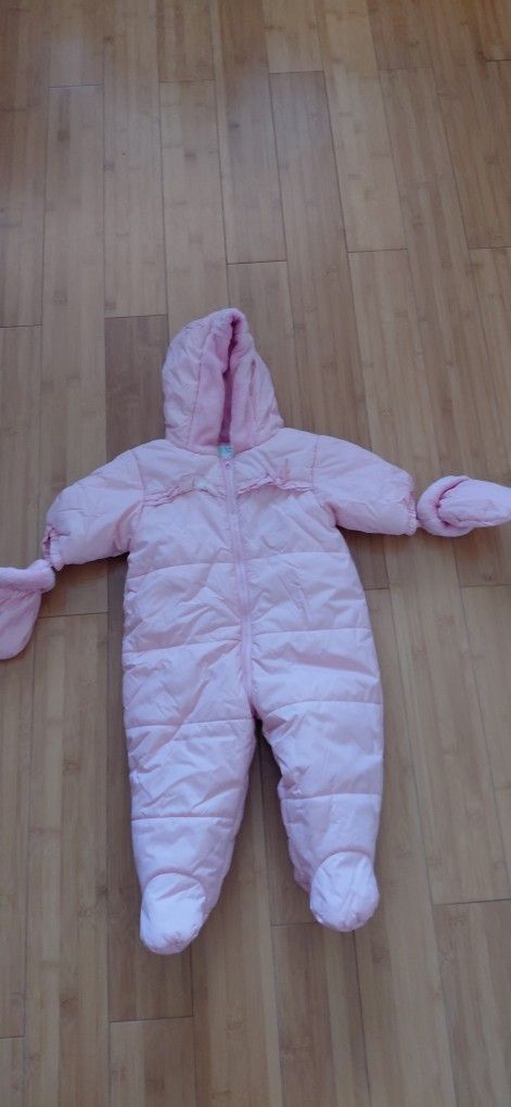 0-6 month baby girl children place snowsuit