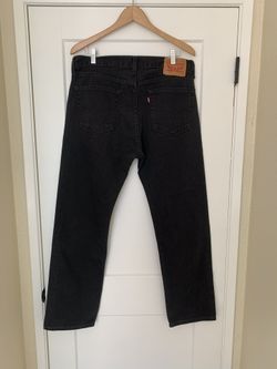 Worn Black 505 Levi’s 100% Cotton 34 X 30