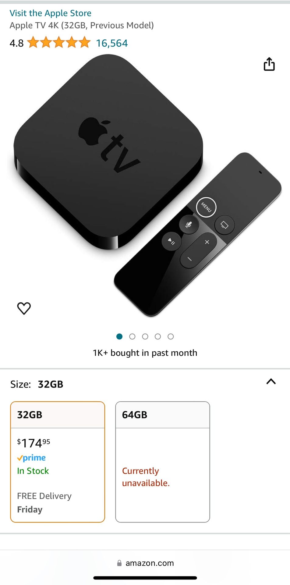 Apple TV 4K 1st Generation 