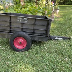 Craftsman Rubbermaid Garden Tractor Utility Trailer 