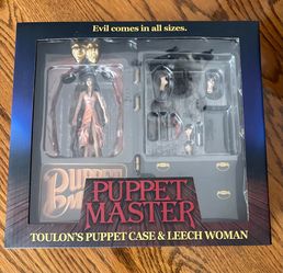 NECA Puppet Master: Toulon's Puppet Case & Leech Woman action figure set.