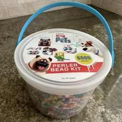 Bucket Of Pearler Beads 6005 Pieces!